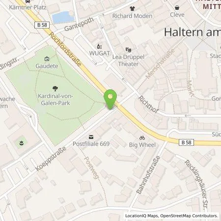 Standortübersicht der Tankstelle Flächenentwicklungsgesellschaft Haltern am See mbH in 45721 Haltern am See