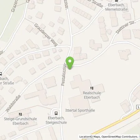 Standortübersicht der Tankstelle Städtische Dienste Eberbach in 69412 Eberbach