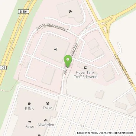 Standortübersicht der Tankstelle Allego GmbH in 19057 Schwerin-Lankow