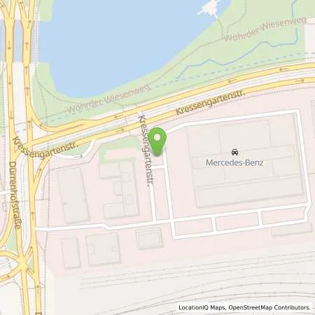 Standortübersicht der Tankstelle Mercedes- Benz AG - Niederlassung Nürnberg in 90402 Nürnberg