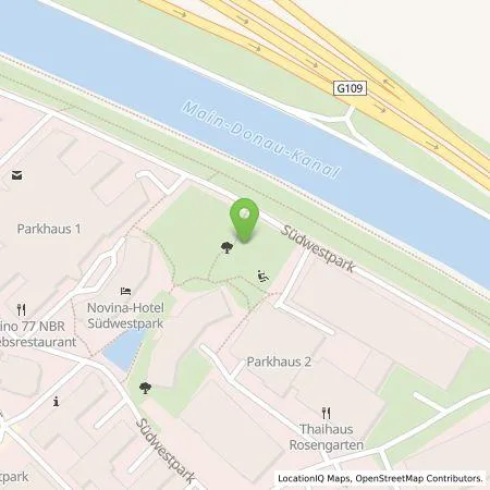 Standortübersicht der Tankstelle N-ERGIE Aktiengesellschaft in 90449 Nürnberg