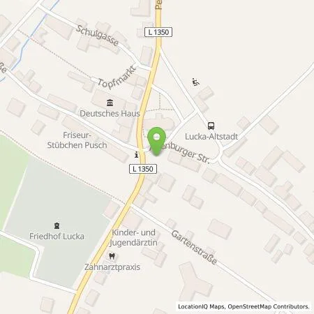 Standortübersicht der Tankstelle Stadtwerke Zeitz GmbH in 04613 Lucka