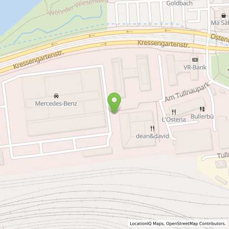Standortübersicht der Strom (Elektro) Tankstelle: Mercedes- Benz AG - Niederlassung Nürnberg in 90402, Nrnberg