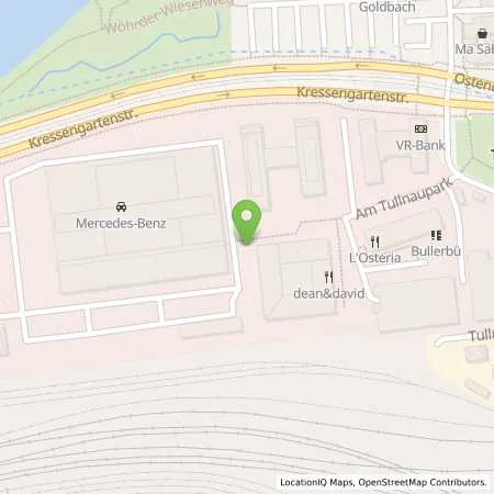 Standortübersicht der Tankstelle Mercedes- Benz AG - Niederlassung Nürnberg in 90402 Nürnberg