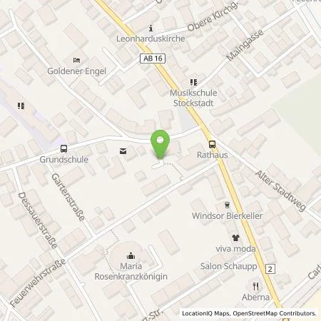 Standortübersicht der Tankstelle Energieversorgung Main-Spessart GmbH in 63811 Stockstadt a. Main