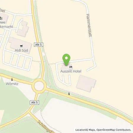 Standortübersicht der Tankstelle Mercedes-Benz High-Power Charging Europe GmbH in 91637 Wörnitz