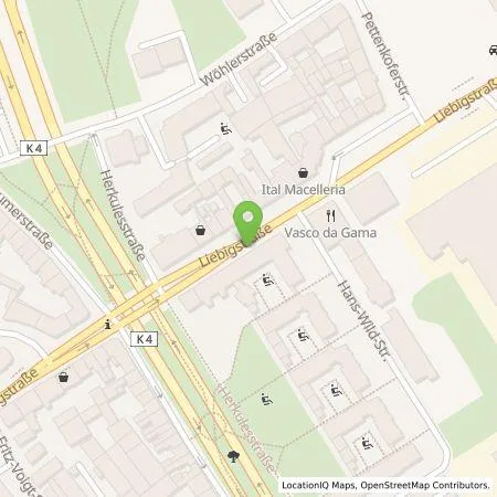 Standortübersicht der Tankstelle TankE GmbH in 50823 Köln