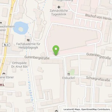 Standortübersicht der Tankstelle REWAG KG in 93051 Regensburg