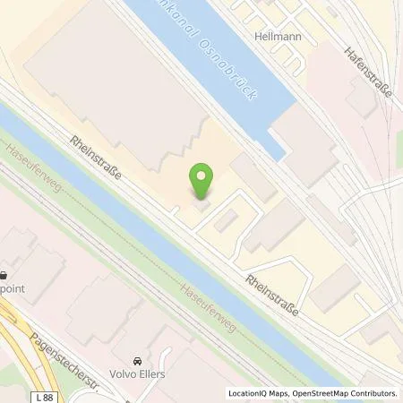 Standortübersicht der Tankstelle Evry Operations GmbH in 49090 Osnabrück