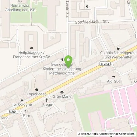 Standortübersicht der Tankstelle TankE GmbH in 50931 Köln