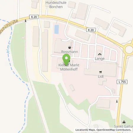 Standortübersicht der Tankstelle Raiffeisen Westfalen Mitte eG in 33178 Borchen