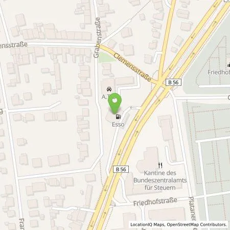 Standortübersicht der Tankstelle Allego GmbH in 53225 BONN