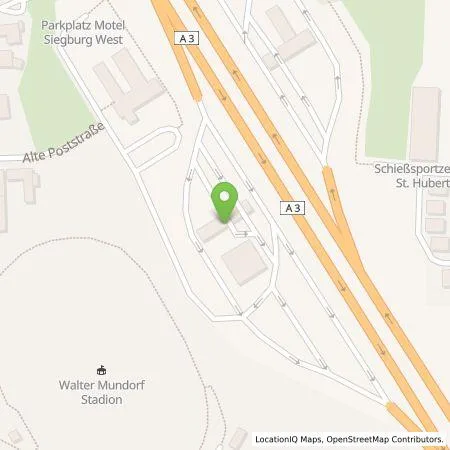 Standortübersicht der Tankstelle E.ON Drive Infrastructure GmbH in 53721 Siegburg