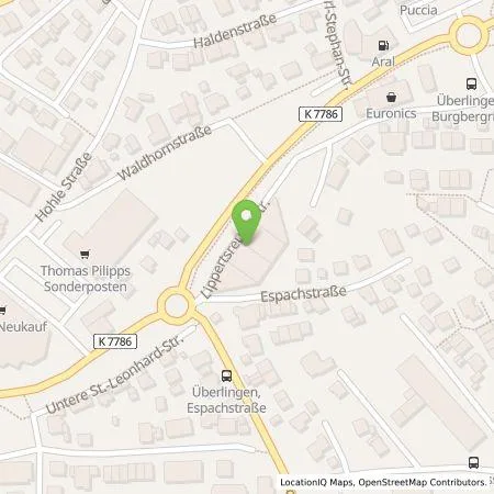 Standortübersicht der Tankstelle EnBW mobility+ AG und Co.KG in 88662 Überlingen