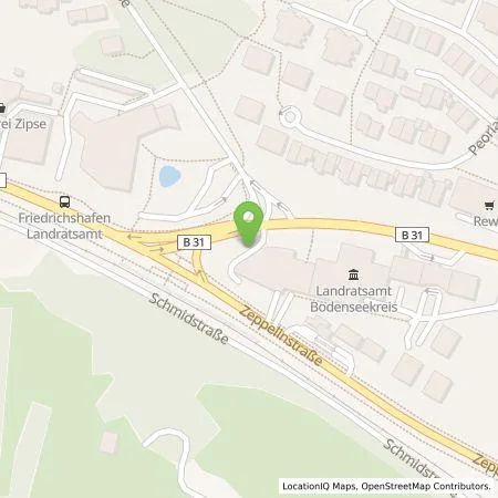 Standortübersicht der Tankstelle EnBW mobility+ AG und Co.KG in 88045 Friedrichshafen