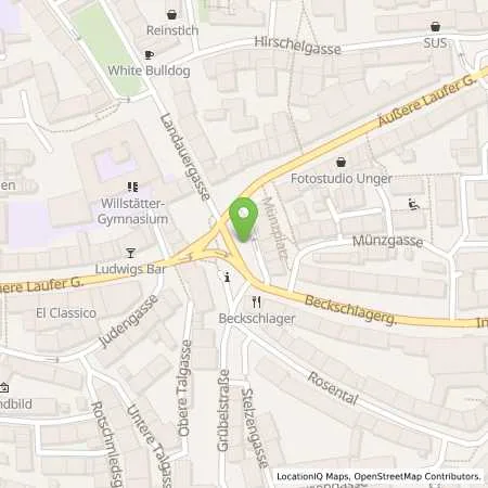 Standortübersicht der Tankstelle N-ERGIE Aktiengesellschaft in 90403 Nürnberg