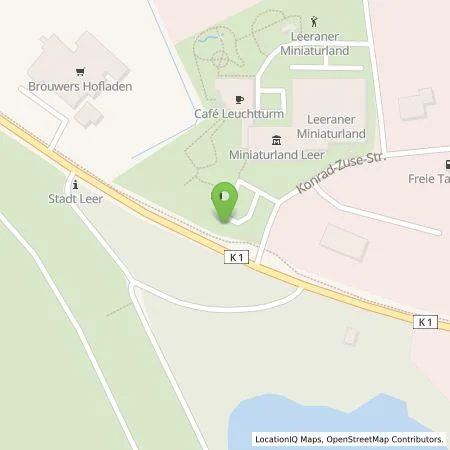 Standortübersicht der Tankstelle EWE Go GmbH in 26789 Leer (Ostfriesland)