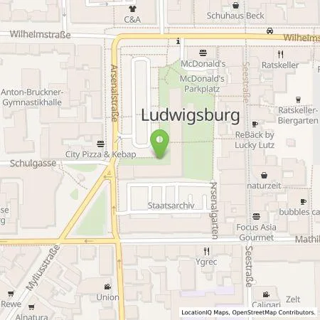 Standortübersicht der Tankstelle SWLB Mobilität GmbH in 71638 Ludwigsburg