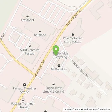 Standortübersicht der Tankstelle EWE Go GmbH in 94036 Passau