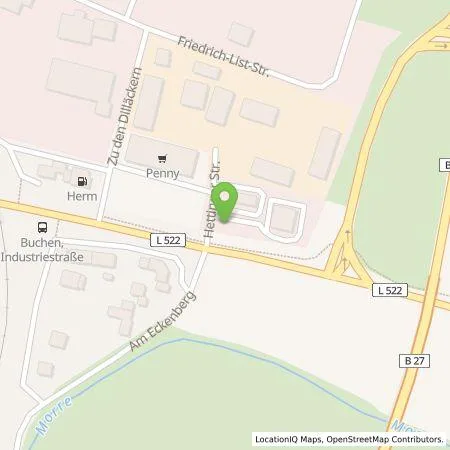 Standortübersicht der Tankstelle Shell Deutschland GmbH in 74722 Buchen (Odenwald)