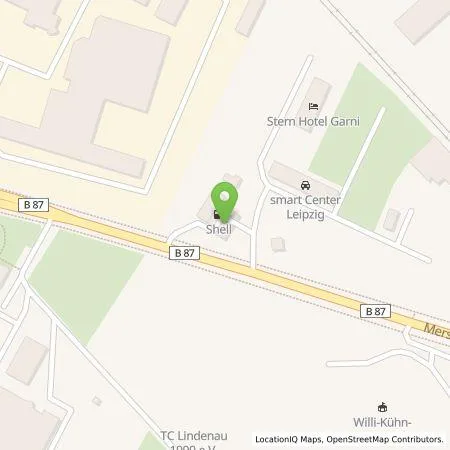 Standortübersicht der Tankstelle Shell Deutschland GmbH in 04179 Leipzig