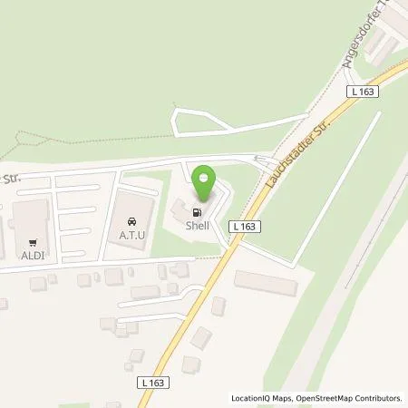 Standortübersicht der Tankstelle Shell Deutschland GmbH in 06179 Teutschenthal