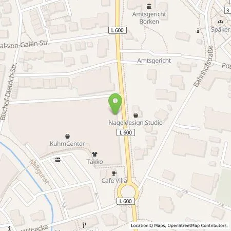 Standortübersicht der Tankstelle Kaufland Dienstleistung GmbH & Co. KG in 46325 Borken