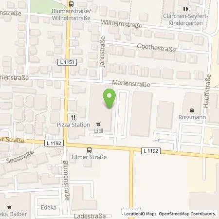 Standortübersicht der Tankstelle Lidl Dienstleistung GmbH & Co. KG in 73262 Reichenbach an der Fils