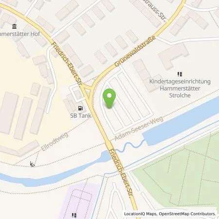 Standortübersicht der Tankstelle Stadtwerke Bayreuth Holding GmbH in 95448 Bayreuth