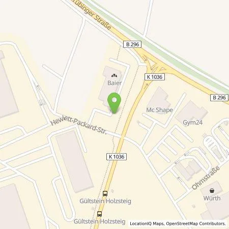 Standortübersicht der Tankstelle IONITY GmbH in 71083 Herrenberg