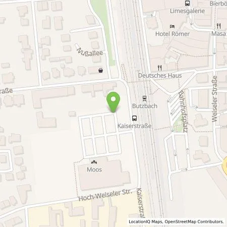 Standortübersicht der Tankstelle TEAG Mobil GmbH in 35510 Butzbach