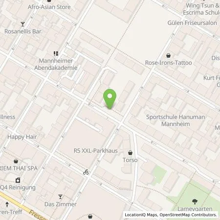 Standortübersicht der Tankstelle eze.network GmbH in 68161 Mannheim