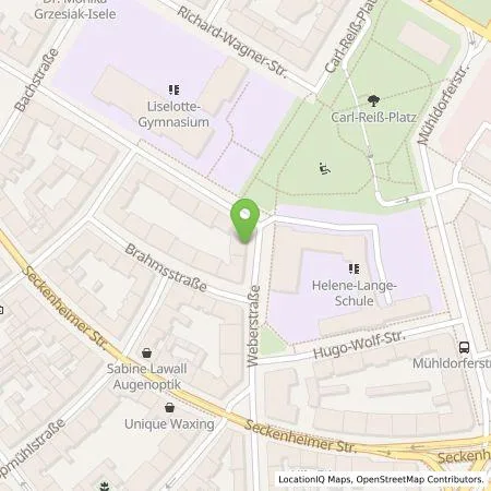 Standortübersicht der Tankstelle eze.network GmbH in 68165 Mannheim