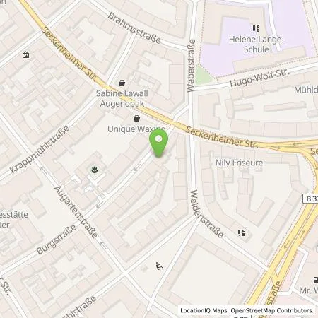 Standortübersicht der Tankstelle eze.network GmbH in 68165 Mannheim