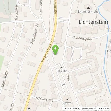 Standortübersicht der Tankstelle EnBW mobility+ AG und Co.KG in 72805 Lichtenstein