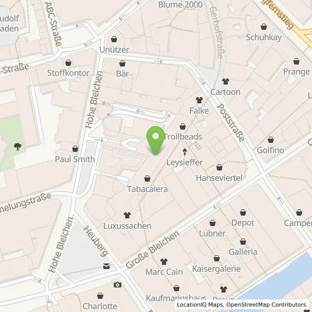 Standortübersicht der Tankstelle APCOA Deutschland GmbH in 20354 Hamburg