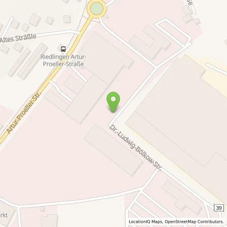 Standortübersicht der Tankstelle Airbus Helicopters Deutschland GmbH in 86609 Donauwörth