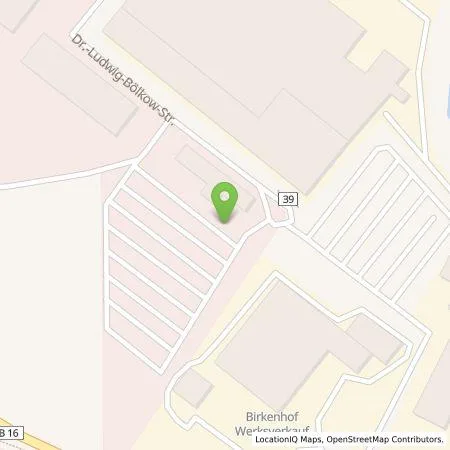 Standortübersicht der Tankstelle Airbus Helicopters Deutschland GmbH in 86609 Donauwörth