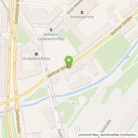 Standortübersicht der Tankstelle APCOA Deutschland GmbH in 04105 Leipzig