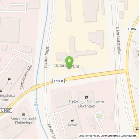 Standortübersicht der Tankstelle EnBW Ostwürttemberg DonauRies AG in 73479 Ellwangen