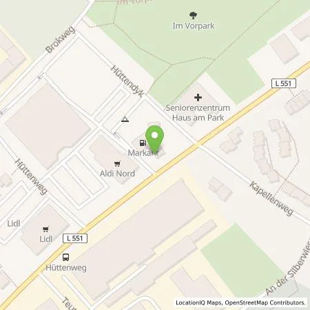 Standortübersicht der Tankstelle Westfalen AG in 48249 Dülmen