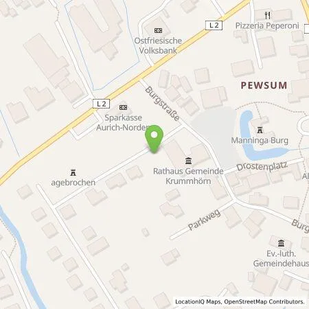 Standortübersicht der Tankstelle EWE Go GmbH in 26736 Krummhörn