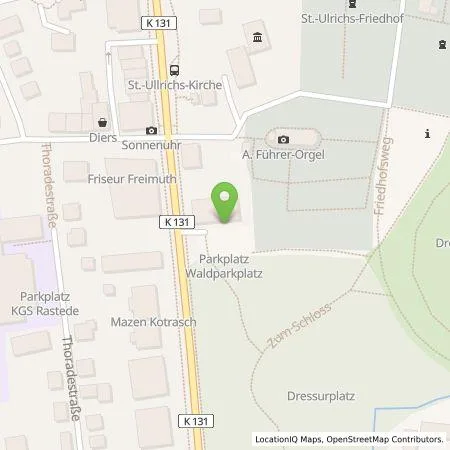 Standortübersicht der Tankstelle EWE Go GmbH in 26180 Rastede