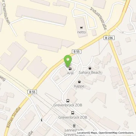 Standortübersicht der Tankstelle BP Europa SE in 57368 Lennestadt (Grevenbrü)