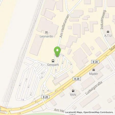 Standortübersicht der Tankstelle EWE Go GmbH in 72766 Reutlingen