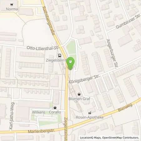 Standortübersicht der Tankstelle N-ERGIE Aktiengesellschaft in 90411 Nürnberg