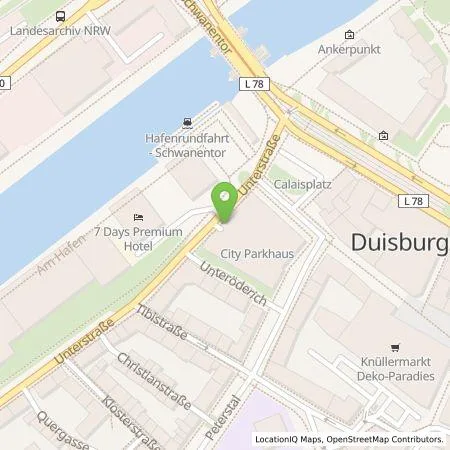 Standortübersicht der Tankstelle E.ON Drive GmbH in 47051 Duisburg