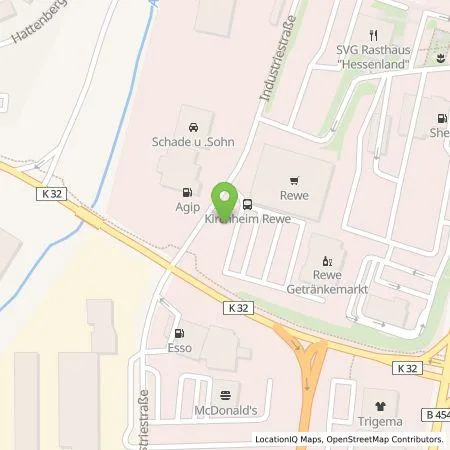 Standortübersicht der Tankstelle EnBW mobility+ AG und Co.KG in 36275 Kirchheim