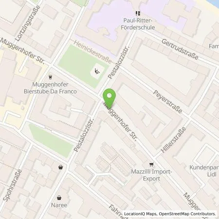 Standortübersicht der Tankstelle N-ERGIE Aktiengesellschaft in 90429 Nürnberg