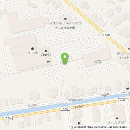 Standortübersicht der Tankstelle EWE Go GmbH in 26817 Rhauderfehn